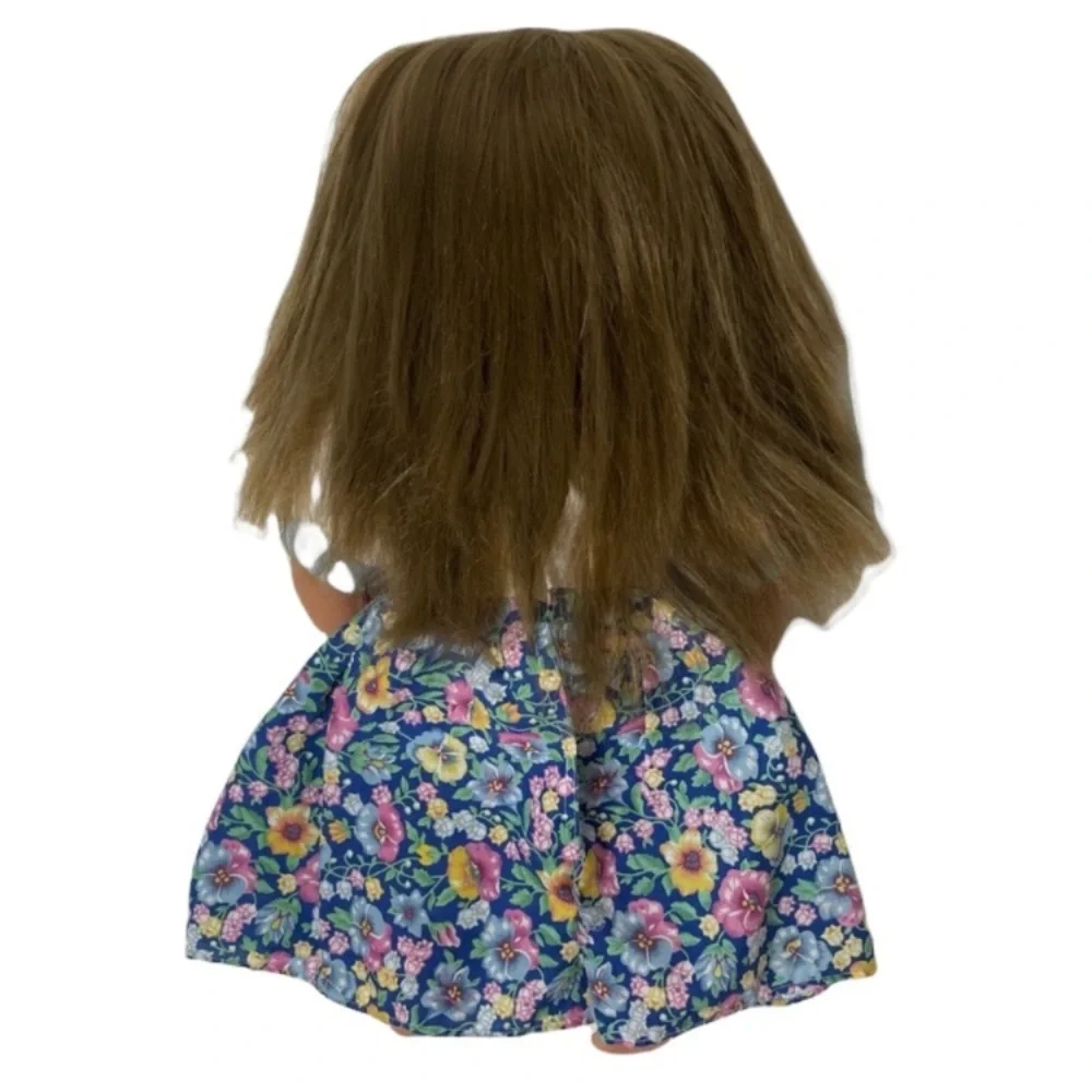 Vintage Doll Set Doll Accessories Case Doll Bundle Blue Pink White Floral Dress